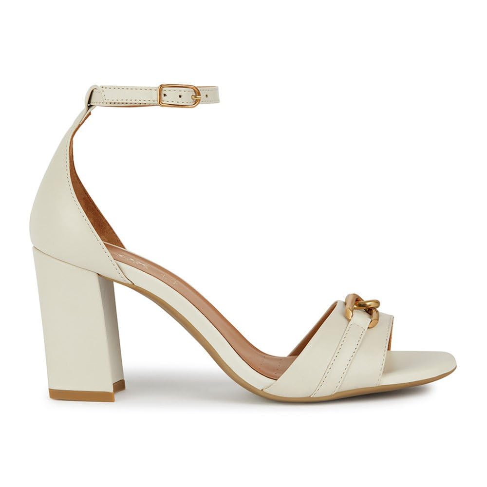 Geox Women's D New Eraklia 80 Heeled Sandals, Lt Sand, 5.5 UK
