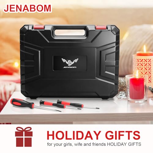 Image of Household Tool Set with 3.6V USB Electric Screwdriver, 43 PCS Home Tool Kit with Cordless Lithium-ion Drill Driver
