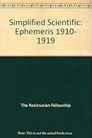 Simplified scientific ephemeris: 1910-1919 B0038VG908 Book Cover