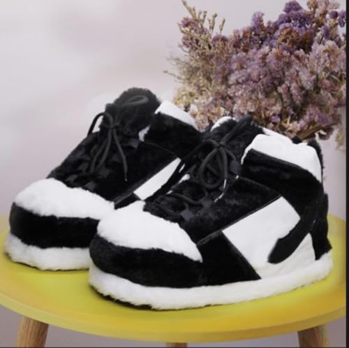 Warm Sneaker Slippers Anti Slip Soft Comfy House Shoes Plush Fuzzy Slide One Size Fits Most Bigfoot Gift Winter Fluffy Slides For Indoor Outdoor 6