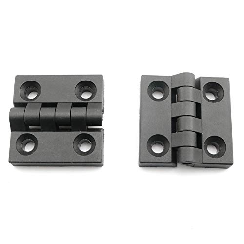 Pro Bamboo Kitchen 2Pcs Plastic Four Corner Hinge Black Plastic Cabinet Door Reinforced Ball Bearing Hinge For Wooden Electrical Appliances, Electronic Products, Furniture, Lamps, Railings #TOP29