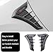 ZLXMRUT 2Pcs Side Fender Air Flow Vent Trim for Genesis G70 2017 2018 2019 2020 2020 2021 2022 2023 2024, Automotive Door Wing Cover Aerodynamic Decal Exterior Styling Accessories,Carbon Fiber