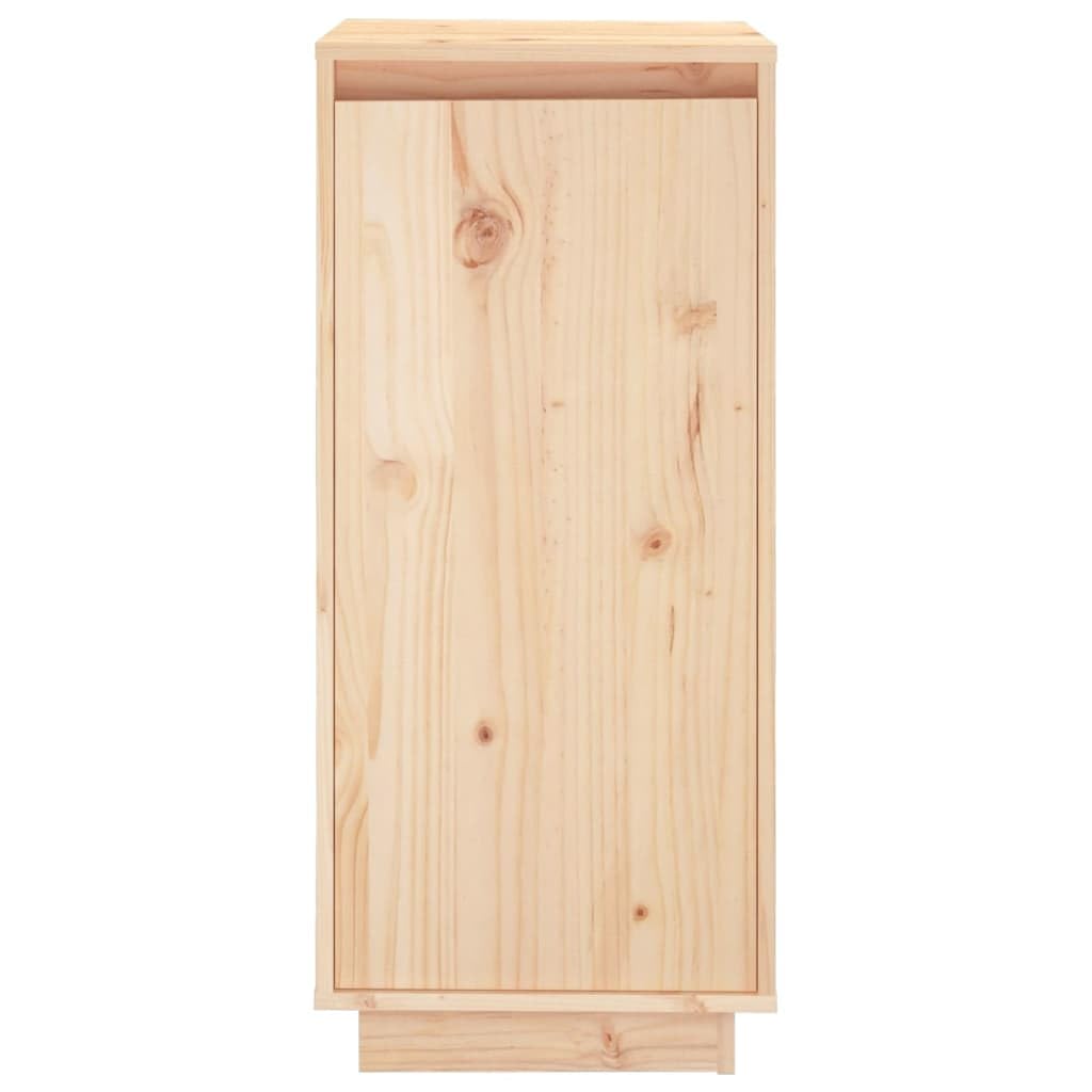 vidaXL Armario Zapatero Organizador Pasillo Sala Zapatos Almacenamiento Estante Recibidor Entrada de Madera Maciza de Pino 35x35x80 cm