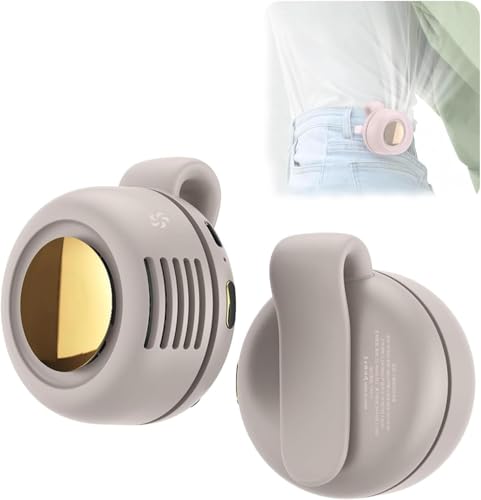VACVOIIVCE White Portable Mini Bladeless Fan, 3-Speed Clip-on Fan for Shirt and Waist