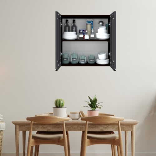 Image of SPECIALITY PANELS Multipurpose Cabinet with Modern Elegance Tinted Glass Wall Cabinet, Space Organizer for Office /Kitchen in (Flowery Wange, 2 Glass Shutter)