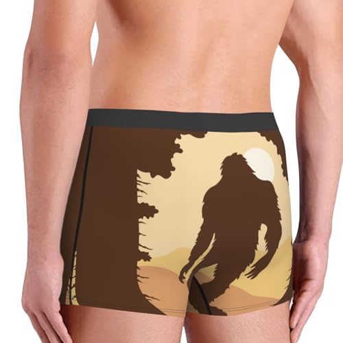 Bigfoot Silhouette Men's Boxer Briefs Lightweight Soft Comfort Breathable Stretch Underwear3