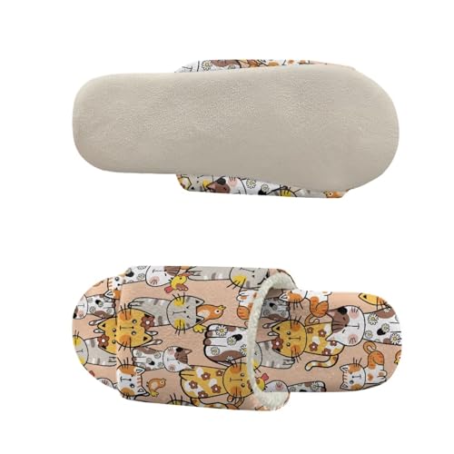 House Slide Slippers Warmed Women Slippers Indoor Comfy Men’s Home Shoes Soft Furry Bedroom Shoes for Winter4