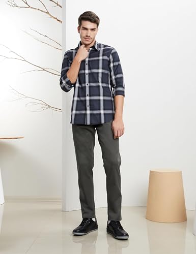 Image of Symbol Premium Men's Regular Fit Flexi Waist Casual Pants | Stretchable Chinos | Stylish Office Fashion Trousers