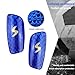 Washranp Ergonomic Calf Protection Professional Shin Guards 2pcs Soccer High-Strength Impact Resistant Breathable Protector Pads Protective Blue S