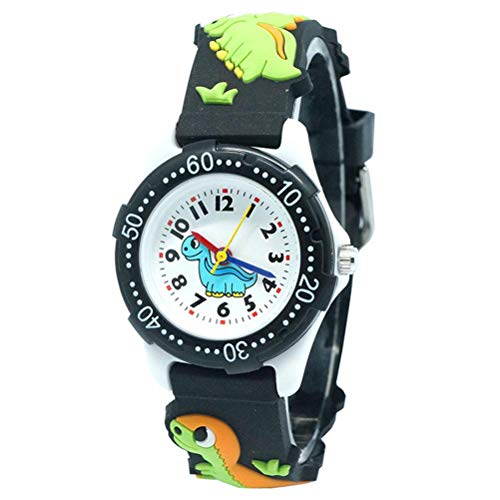 Usmato Reloj de Pulsera para niños, Reloj para niños para niños y niñas, Reloj Impermeable con Correa de Silicona de Dibujos Animados de Dinosaurios 3D, los Mejores Regalos Cover