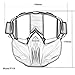 Máscara de Motocicleta Dirt Bike ATV Gafas de Sol Desmontables de con...