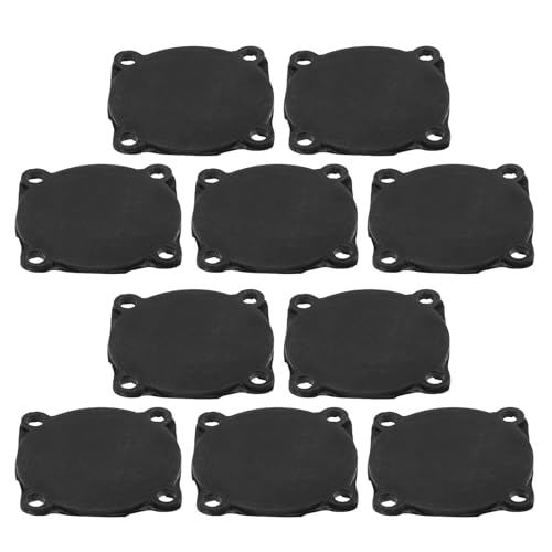 Hohopeti 10 Piezas Junta de Goma Negra para Interruptor de Presión de Compresor de Aire, Almohadilla de Diafragma de Repuesto para Bomba Automática, Kit de Sellado para Taller y Uso