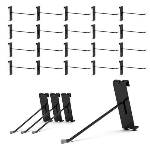 BFPeaky Gridwall Hooks 4 Inch, Black, 50PC, Grid Wall Hooks for Gird Wall Panels Display