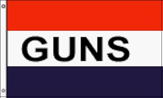 NEOPlex 3' x 5' Guns Advertising Business Flag