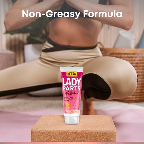 Lady Parts Natural Whole Body Deodorant for Women - Aluminum Free Deodorant for Private Parts Thights and Boobs - Baking Soda Free Hypoallergenic & Safe For Sensitive Skin - Arabian Jasmine & Rose - 4.1oz Tube