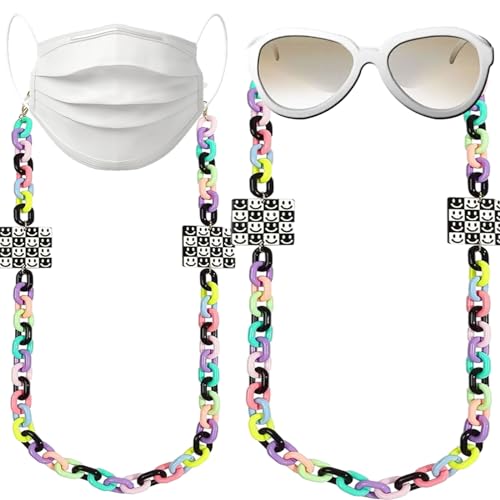 Image of Acrylic Glasses Chain Holder for Women Sunglasses Lanyard Necklace Decorative Chain Eyewear Retainer Eyeglass Strap