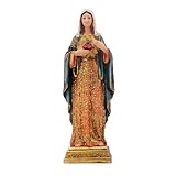 Virgin Mary Statue Sacred Heart Figure Resin Sculpture Savior Figurine Catholic Religious Home Chapel Decoration