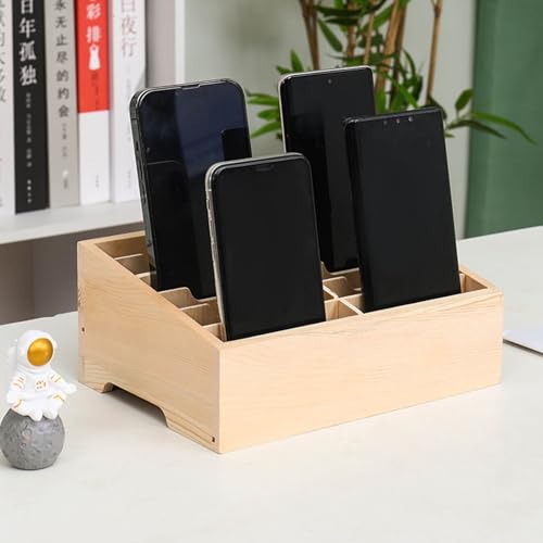Aufbewahrungsbox für Mobiltelefone mit 48 Fächern, Mehrfach-Handyhalter, Desktop-Organizer-Aufbewahrungsbox, Desktop-Büro-Meeting-Abschlussgitter Zur Aufbewahrung von Schere
