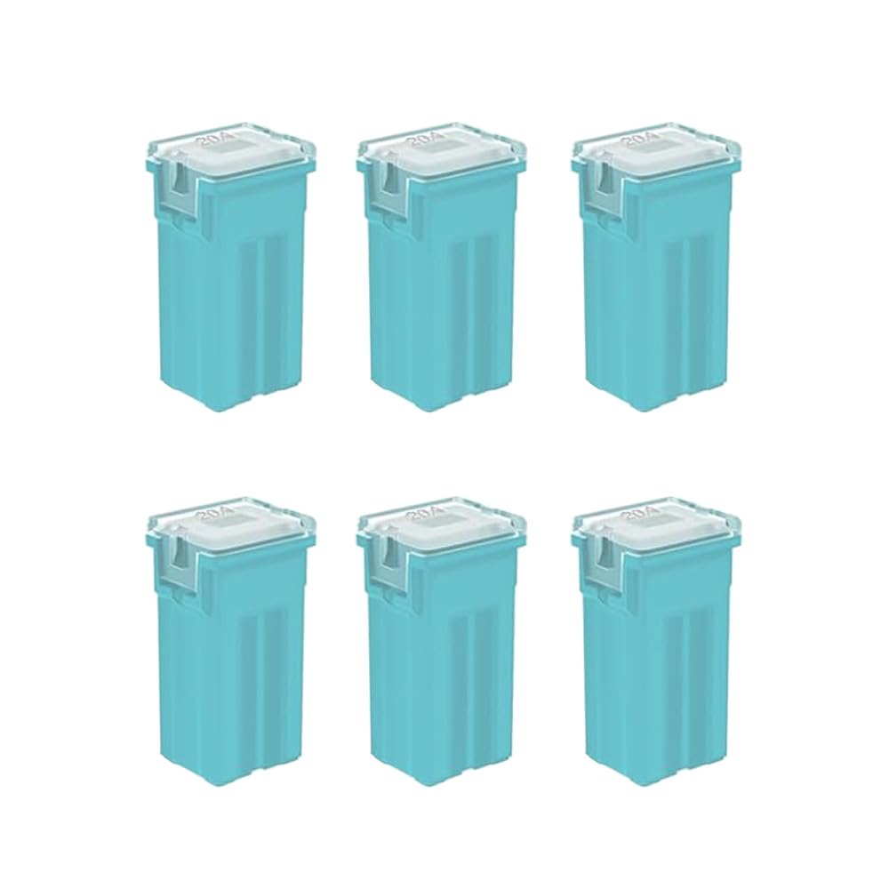 Gebildet 6pcs 12V-24V Automotive Tall Profile Jcase Box Shaped Assorted Fuse for Trucks,Cars and SUV,Boat(20A) — image 1