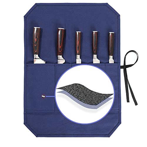 Funda de cuchillo de lona encerada resistente de 16 onzas para proteger filos valiosos 2