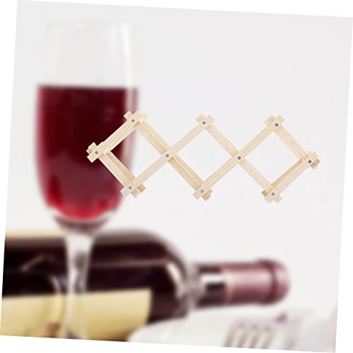Soporte para botellas de vino de madera plegable Alipis miniatura 4