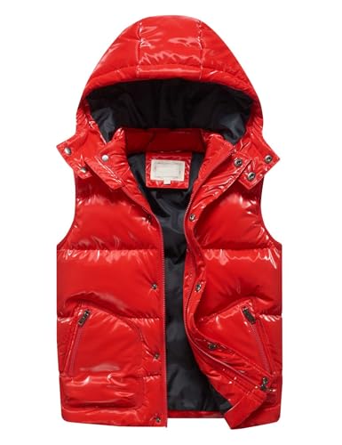 Kids Padded Gilet Puffer Vest Waistcoat Child Winter Sleeveless Warm Hoodie Jackets