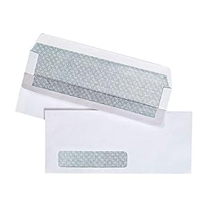 Staples 511290 Self Seal Security Tinted #10 Envelope 4 1/8-Inch X 9 1/2-Inch White 500/Bx
