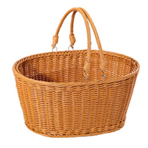 Panier en osier portable contre le désordre : la déco rangement pour vos fleurs