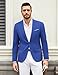 COOFANDY Men's Casual Suit Jackets Regular Fit Lightweight Blazer One Button Dinner Dress Jacket for Men, Royal Blue, X-Large