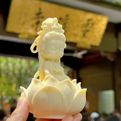 Estatua pequeña de Guan Yin para decoración de hogar miniatura 6