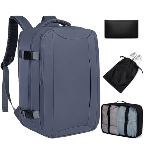 Zaino Da Viaggio Ryanair Approvato 40x20x25cm - Set 3 Pezzi Con Organizer, Bagaglio A Mano