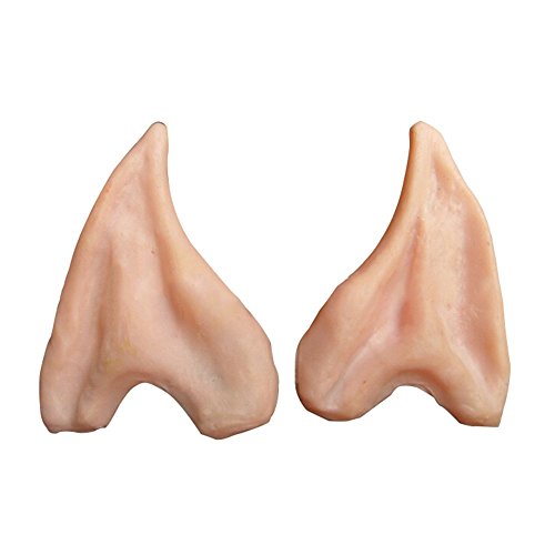 Funnytoday365 Halloween Party Cosplay Accessories Latex Soft Pointed Prosthetic Wizard Elf Fairy Hobbit Vulcan Spock Alien Costume Tips Ears