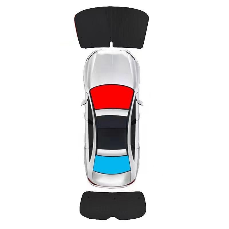 Tendine Tendine Parasole Laterali Per Auto Per Peugeot 3008 2009-2013, 6 Pezzi, Rimovibili E Con Protezione UV(‎Front+rear)