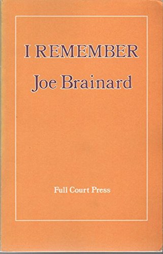 I Remember 091619003X Book Cover