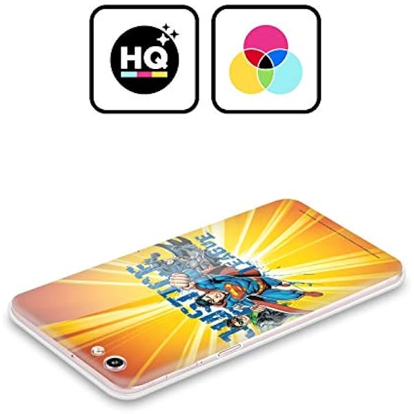 Head Case Designs Официально лицензированный Лига справедливости DC Comics Orange Burst Team Highest Soft Gel Case Чехол совместим с Oppo Reno10 Pro