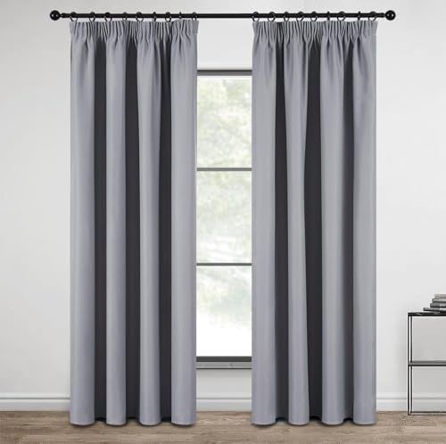 Rideaux occultants gris clair 168x183cm MRTREES pour isolation de cuisine