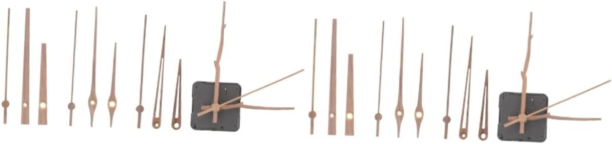 2sets Delicate Clock Torque Clock Hands for Repair Silent Mechanism Parts for Home Office and Classroom