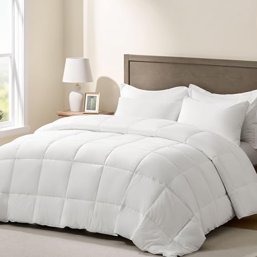 Moonrite Queen Duvet-250GSM Summer Quilted Comforter,White,229x229cm by Moonrite - Used condition - CA$48.88