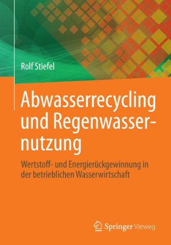 Abwasserrecycling und Regenwassernutzung: Wertstoff- und Energierückgewinnung in der betrieblichen Wasserwirtschaft