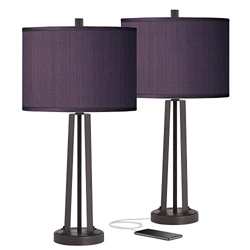 Lámparas de Mesa Modernas con Puerto USB Set de 2