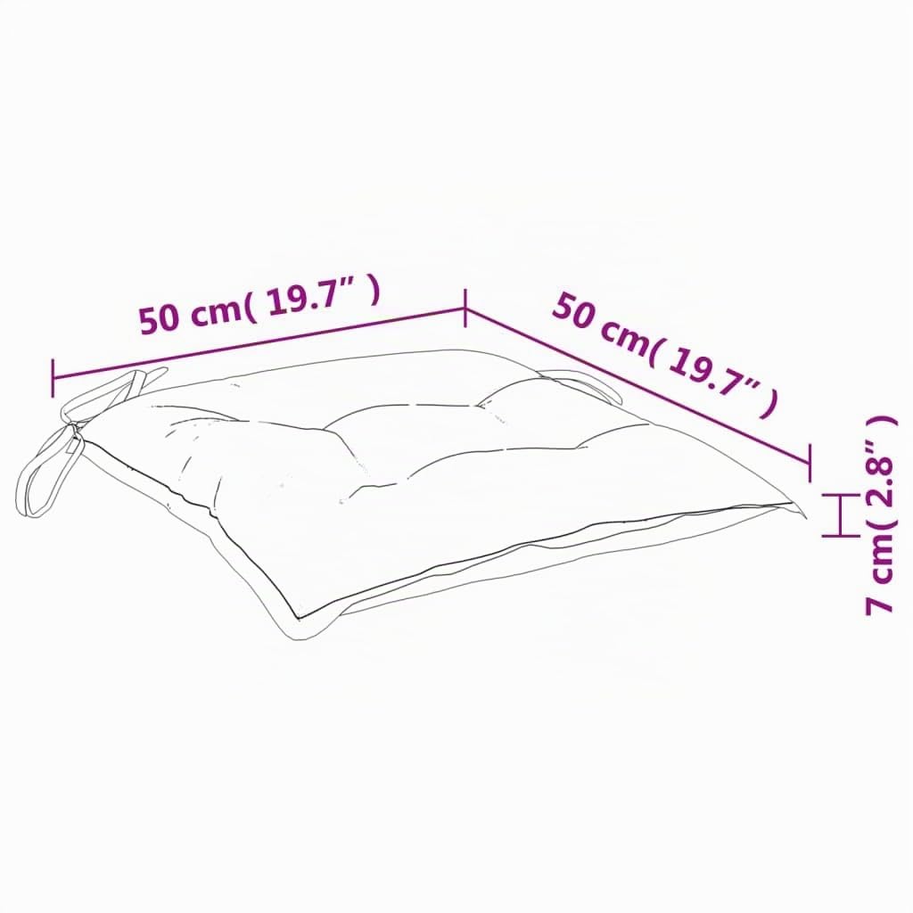 vidaXL Cojines de Sillas de Jardín 6 uds, Almohadas para Sofá Asiento, Almohadillas para Muebles, Decoraciones para Patio, Tela Oxford Antracita