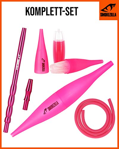 Smokezilla® Ice Bazooka COOLIN - Shisha Mundstück Set In Pink - Hochwertiges Shisha Zubehör Aus Aluminium - Inklusive… – Bild 3