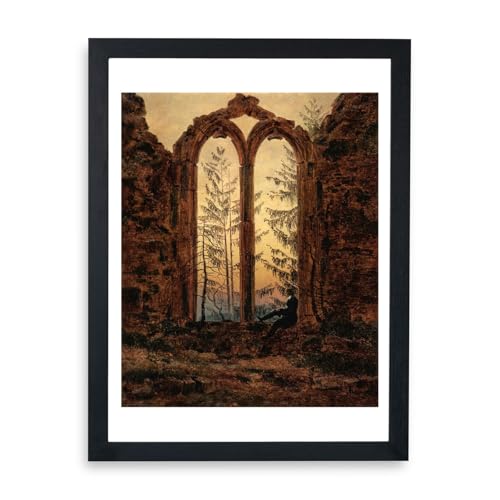 Affiche encadrée Caspar David Friedrich The Dreamer contre les murs vides