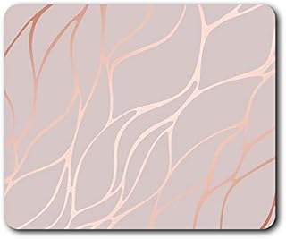 Destination Vinyl Ltd Rose Gold Marble Effect Mouse Mat Pad Computer PC Laptop Gaming Office Home Desk Accessory Gadget 2452