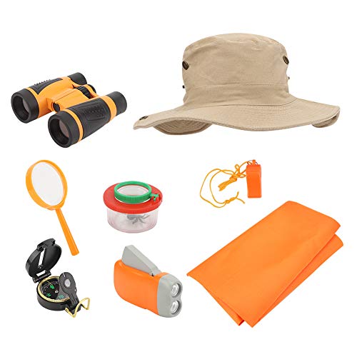 Telescópio Binocular Externo Portátil, Telescópio Infantil Kit Explorador ao Ar Livre, Brinquedos De