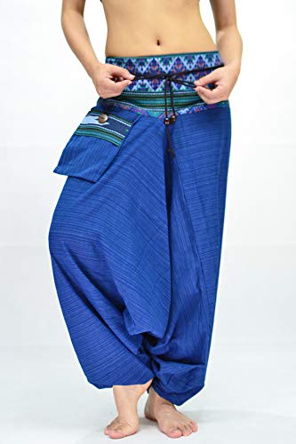 Harem Pants for Women and Men Traditional Loose Plus Size 100% Cotton Bohemian Style3