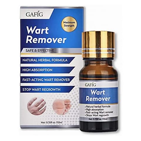Gafig Wart Remover, Painlessly Removes Common, Hand and Plantar Wart Remover, Maximum Strength Wart Liquid, Strong & Effective Wart Remover Treatment Cover
