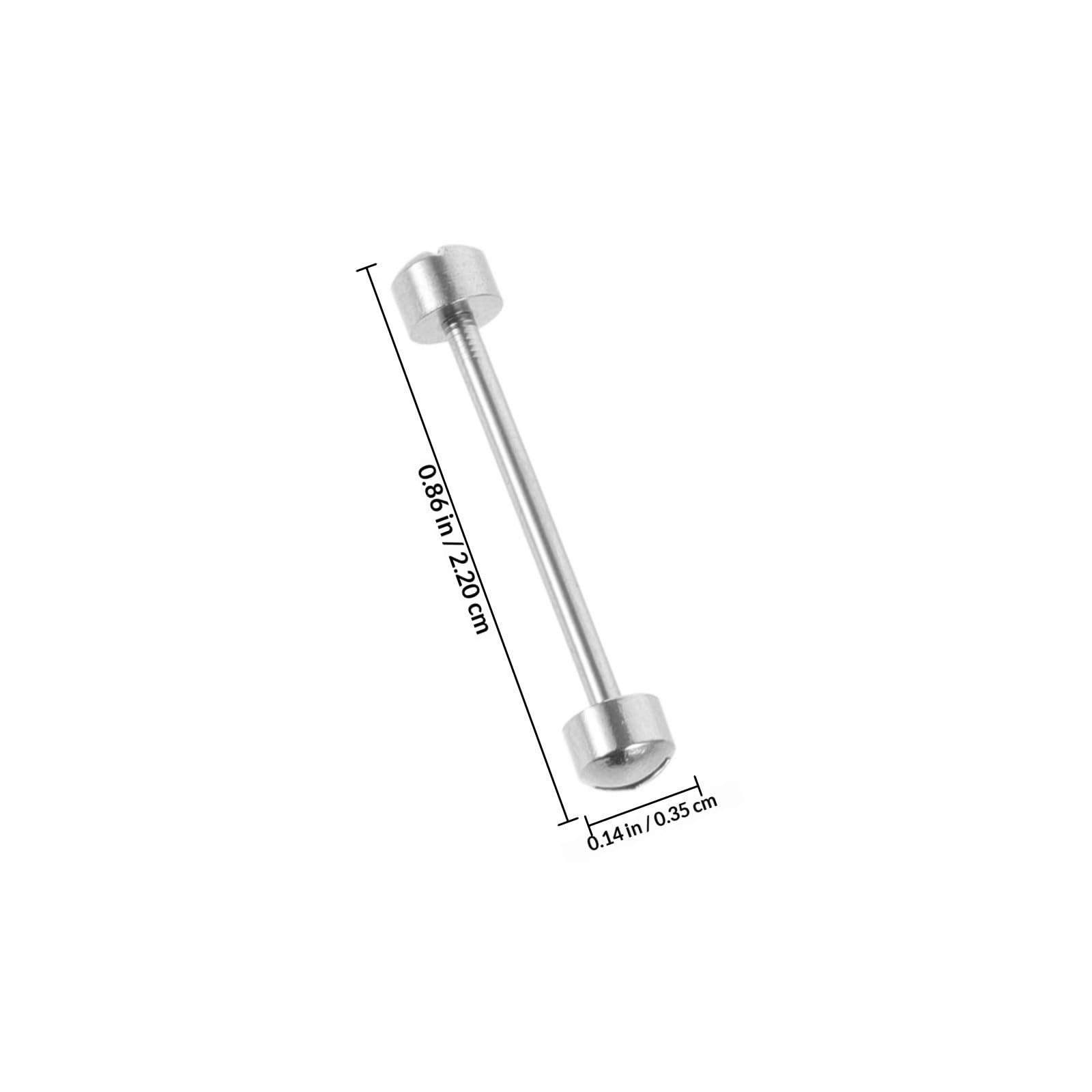 KICHOUSE Varillas de Tornillo para Correa de Reloj 2piezas Metal Plata Fácil Instalación para Reparación de Relojes y Mantenimiento de Pulseras