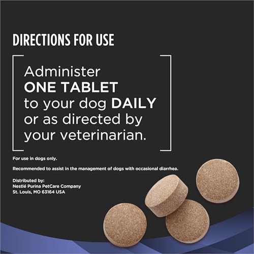 Image of Pro Plan Veterinary Diets FortiFlora Chewable Probiotic Tablets for Dogs and Puppies, Digestive Health Support for Occasional Diarrhea Management, 45-Count
