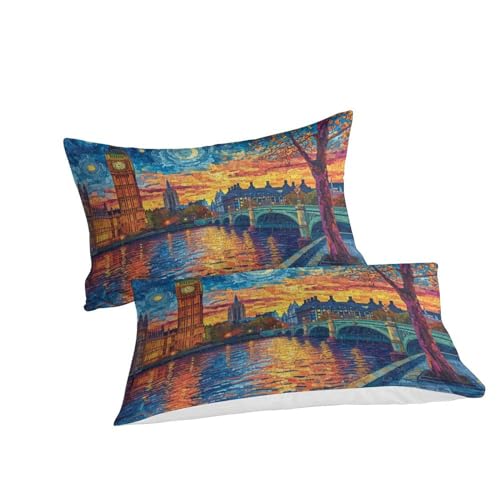 Parure de lit enfant Londres en microfibre 200x200 pour une chambre d'ado moderne - 3